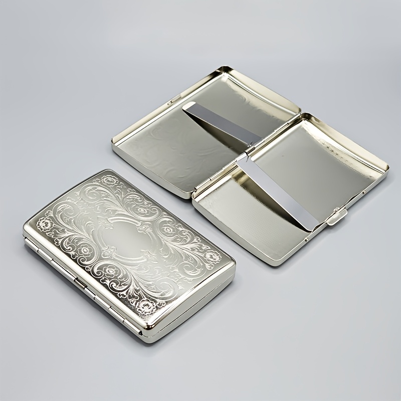 Wallets - Vintage Metal Cigarette Case - Portable