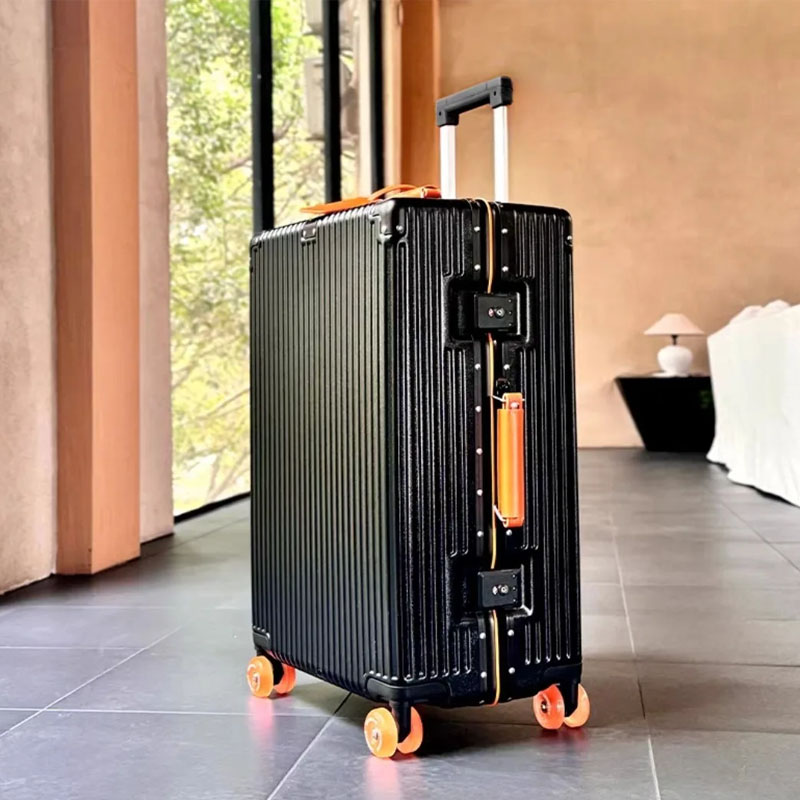 Aluminum Frame with Colorful S - Aluminum Frame Carry On Luggage 评论和价格