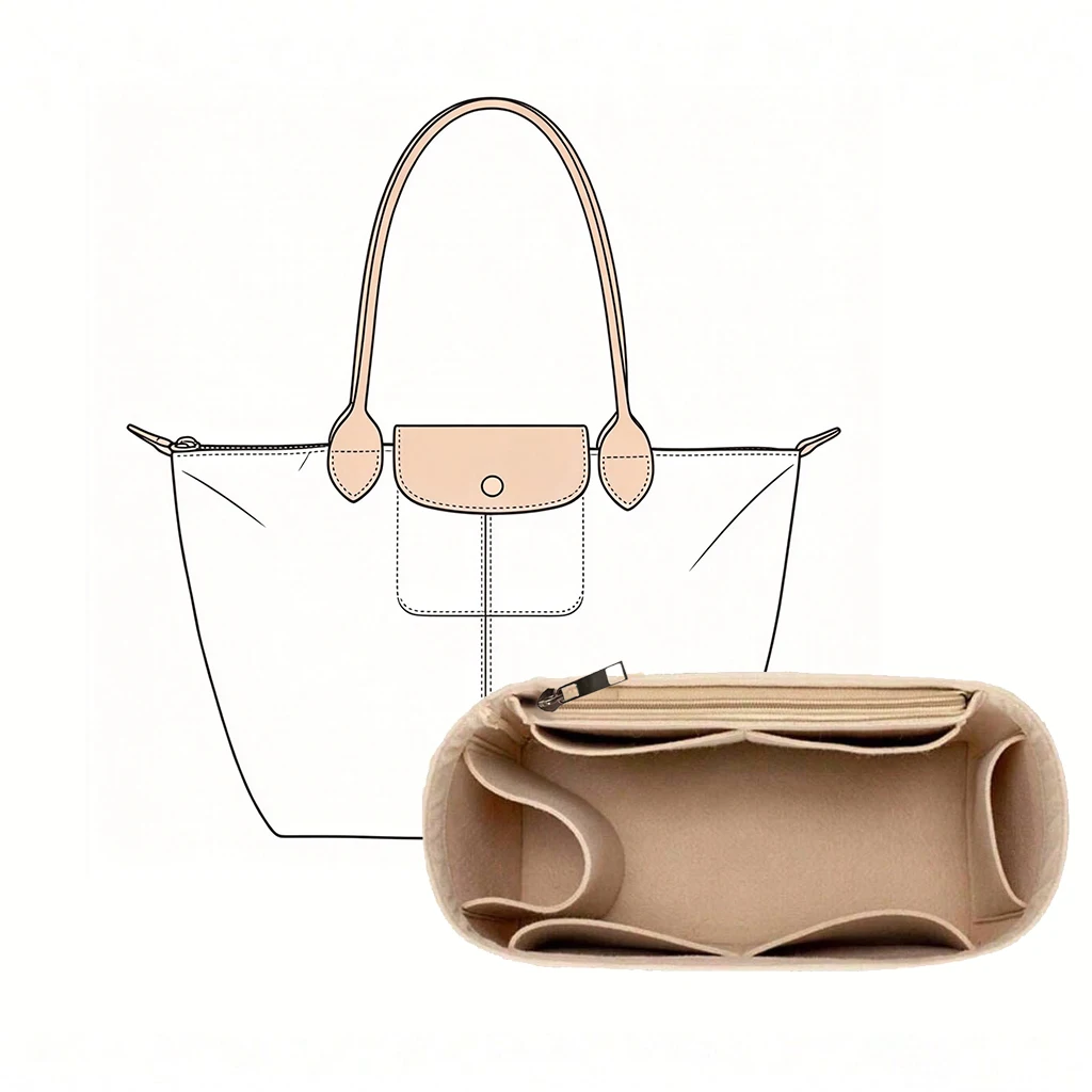 Bag Organizer Felt Purse Inser - Wallets 评论和价格
